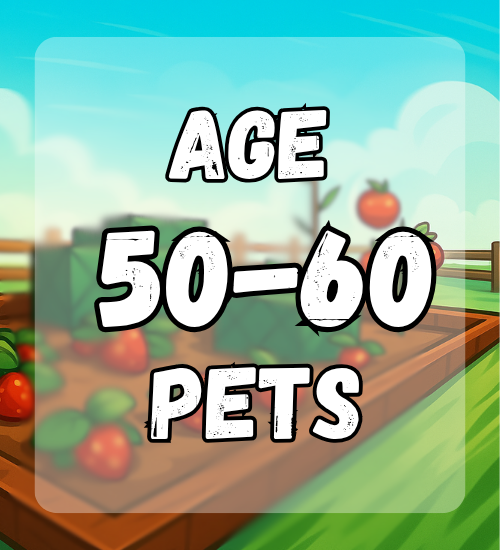 Age 50-60 Pets X3